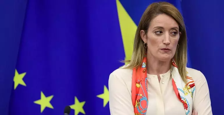Foto: Roberta Metsola Julien Warnand/Lusa